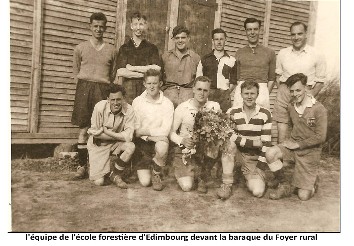 L'équipe de l'Ecole forestière d'Edimbourg