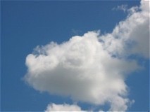 Un nuage avec un visage ?